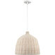 Elise 1 Light 16 inch White Indoor Pendant Ceiling Light